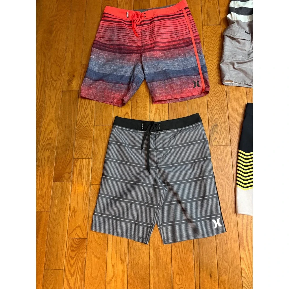 Bundle 4 Hurley O'Neill Billabong Boys Board Shorts Bundle Size 28 29 30 XL